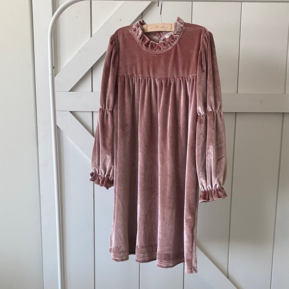 SHEIN Blush Velvet Dress